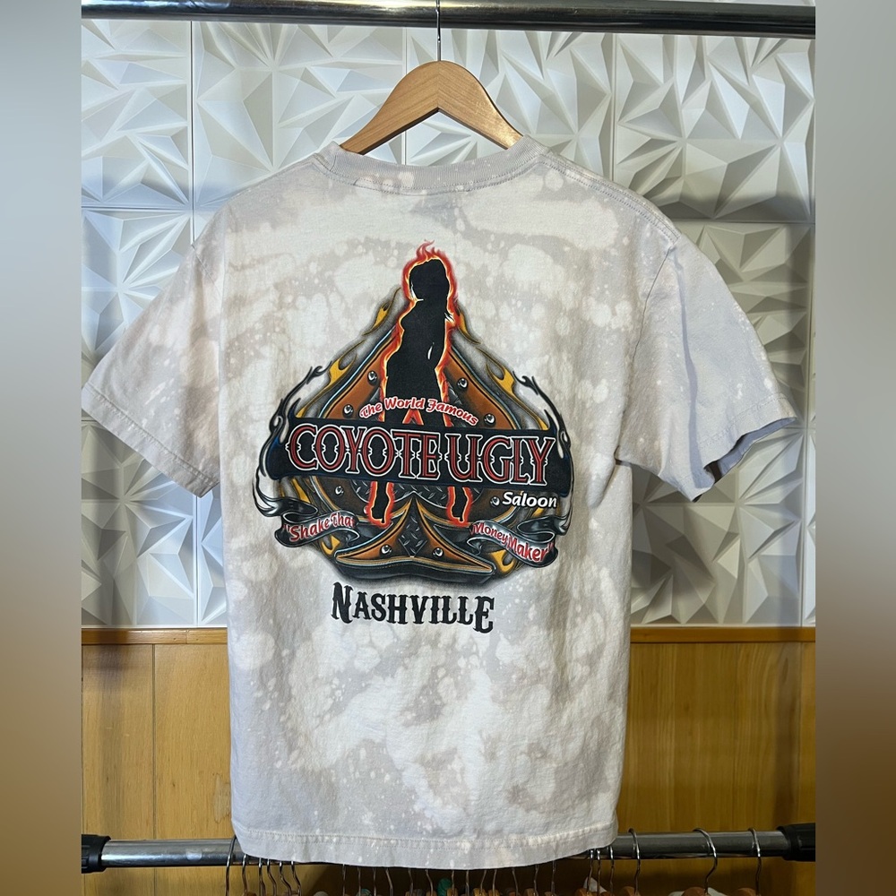 Coyote Ugly Saloon Nashville custom bleach splatter tshirt